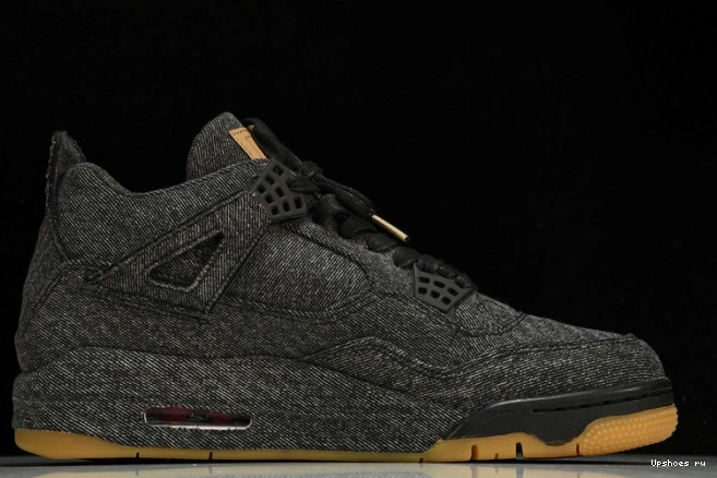 NRG Levis  Jordan Black 4 Levis Air AO2571-001 Denim Retro - 0503
